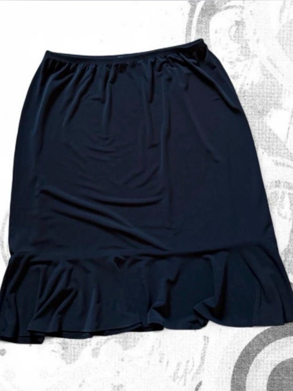 Women’s Black Ruffle Hem Skirt